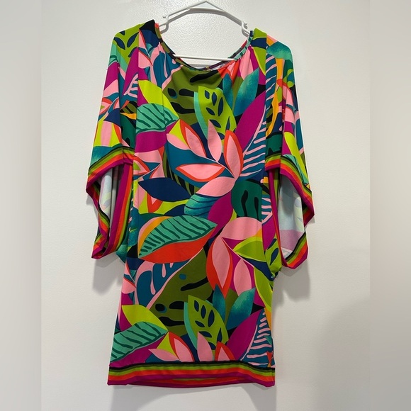 Trina Turk Tropical Vacation Tunic Cover-Up Women’s M NWT - Picture 2 of 8